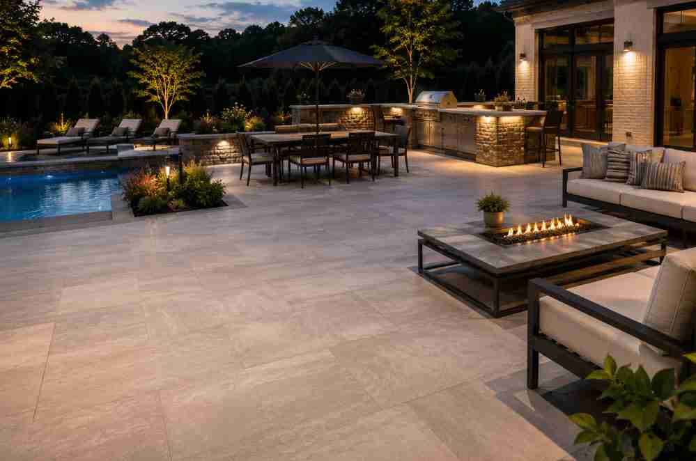 Porcelain Paver Patio
